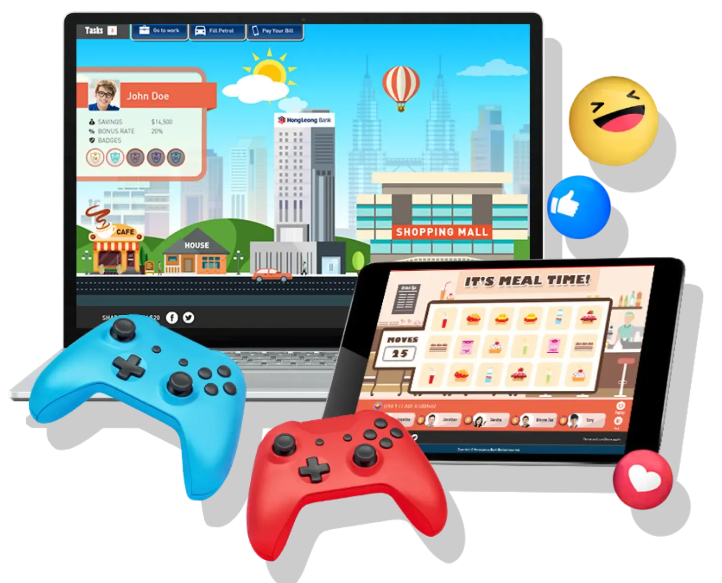 A gamified banking solution by Trinergy for Hong Leong Bank
