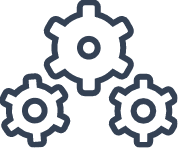 Process optimization icon representing streamlining workflows and improving efficiency