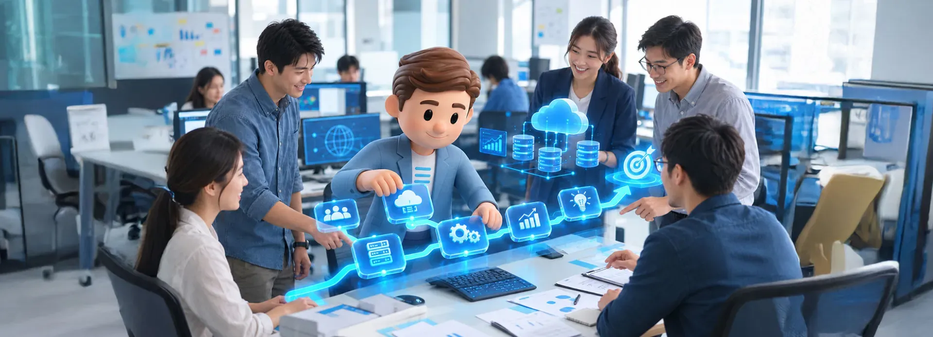 Digital transformation strategies mapped from business baseline to measurable results