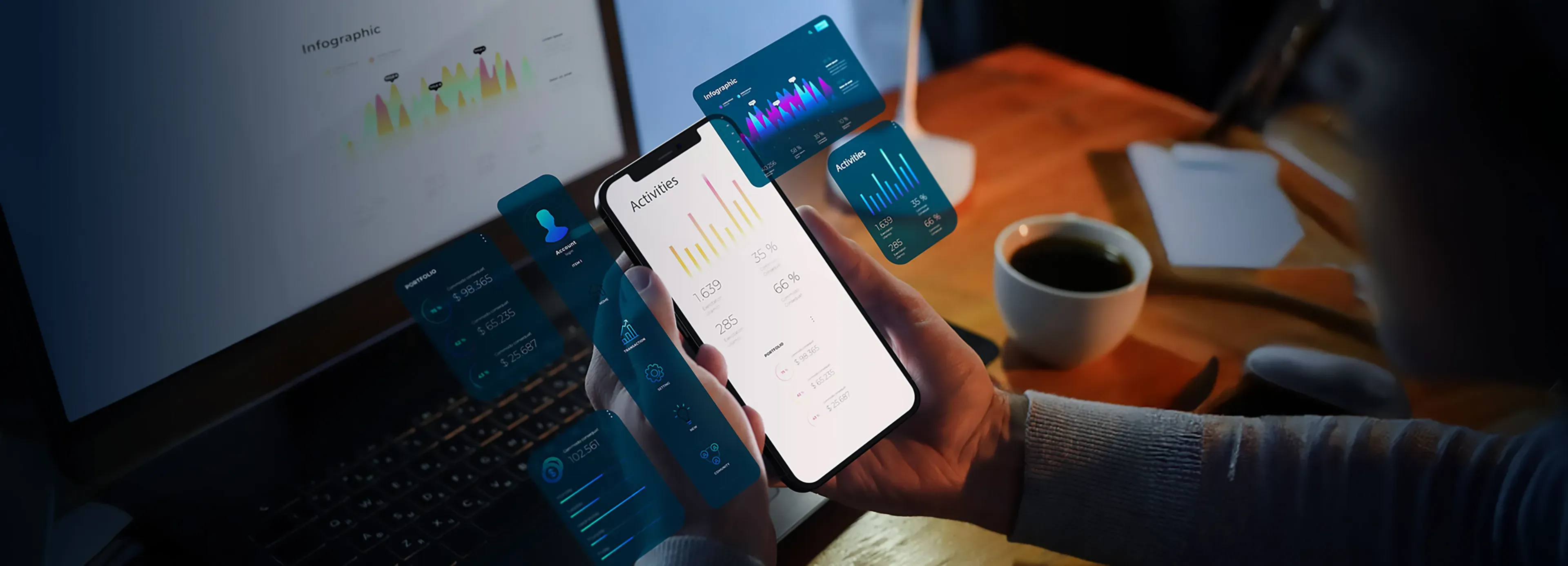 Overview of mobile app performance monitoring showing key metrics, tracking tools, analytics