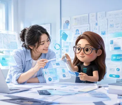 UI UX design services process from research to developer handover