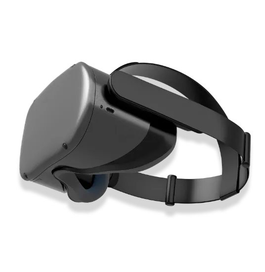 VR headset showcasing Trinergy's UI/UX immersive reality experiences for captivating