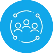 Network connectivity icon representing Trinergy's solutions for seamless and reliable connections.